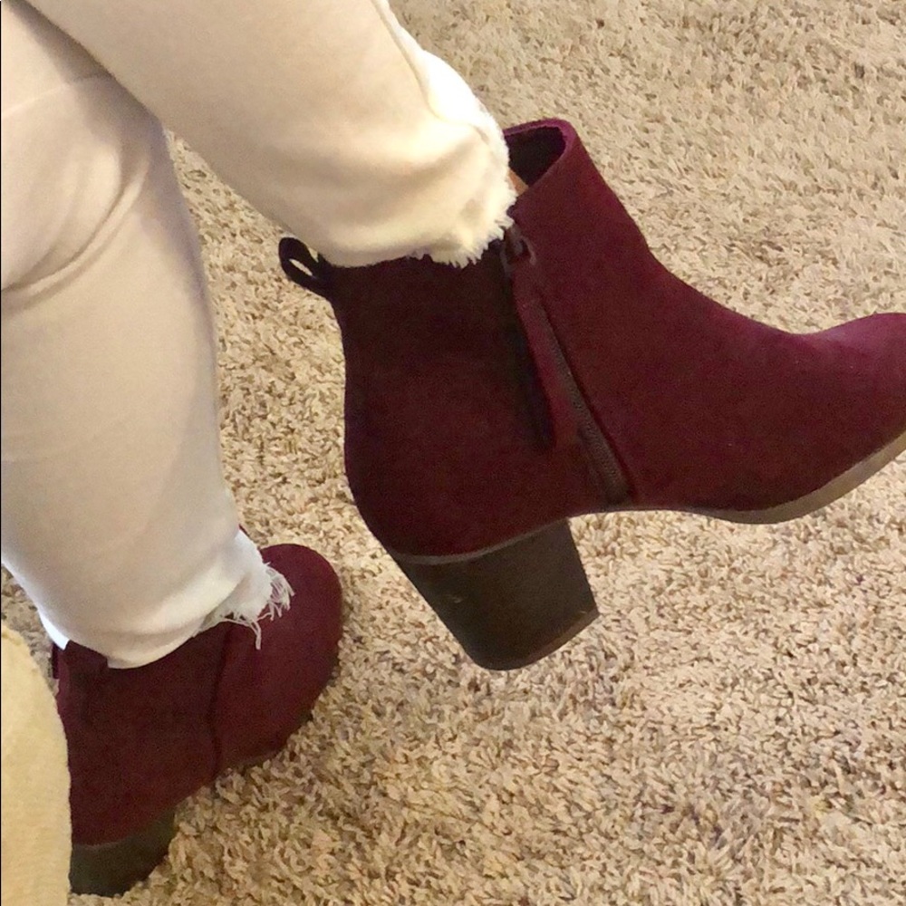 Maroon Booties - Picture 3 of 4